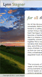 Mobile Screenshot of lynnstegner.com